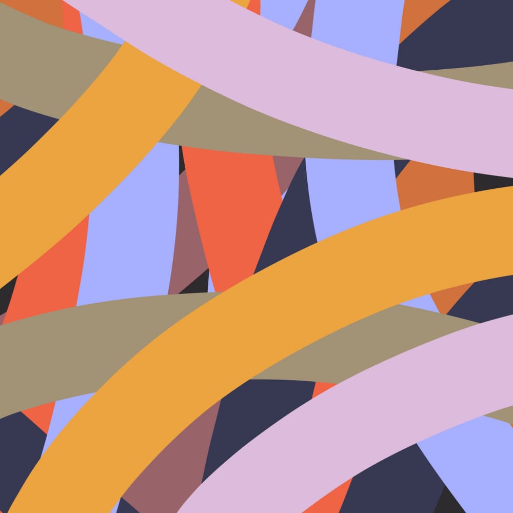 Colorful Geometric Shapes by Keva Epale — canvas wall art