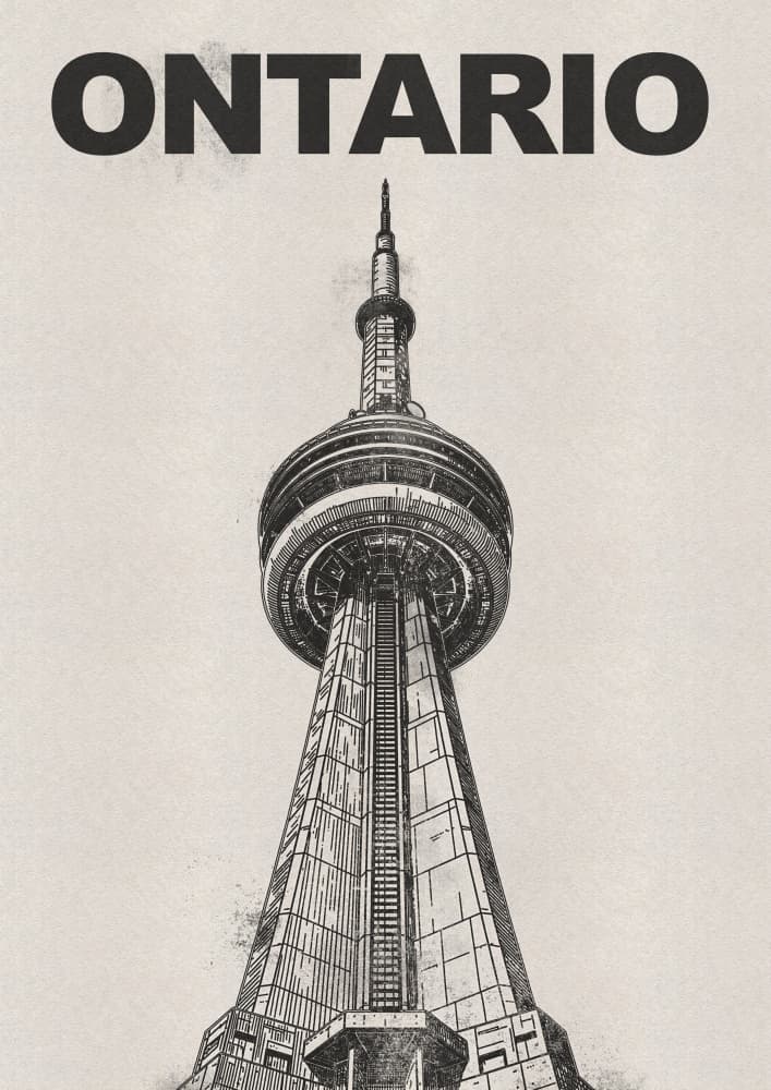 Iconic Toronto Tower by Nicholas — canvas wall art