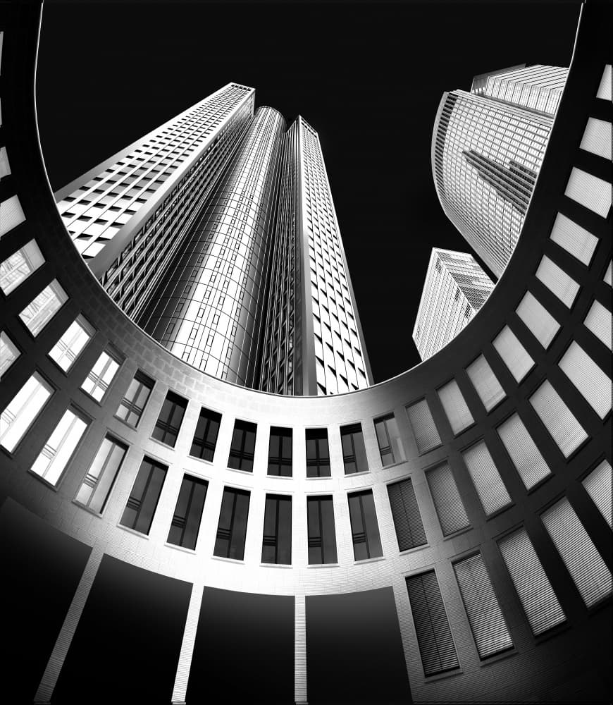 Urban Architectural Curves by jordiegeatorrent — canvas wall art