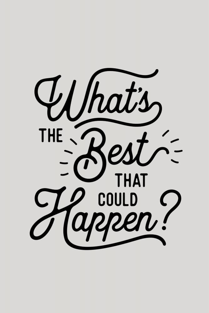 Optimistic Script Typography by Brett Wilson — canvas wall art