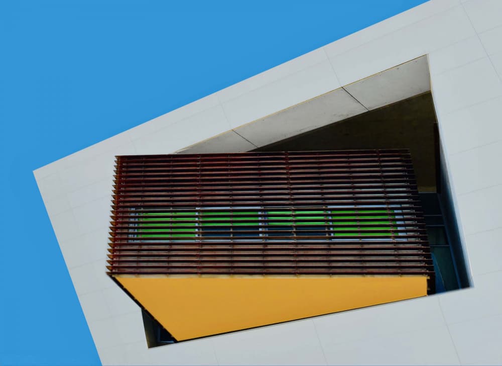 Modern Geometric Facade by Arnon Orbach — canvas wall art