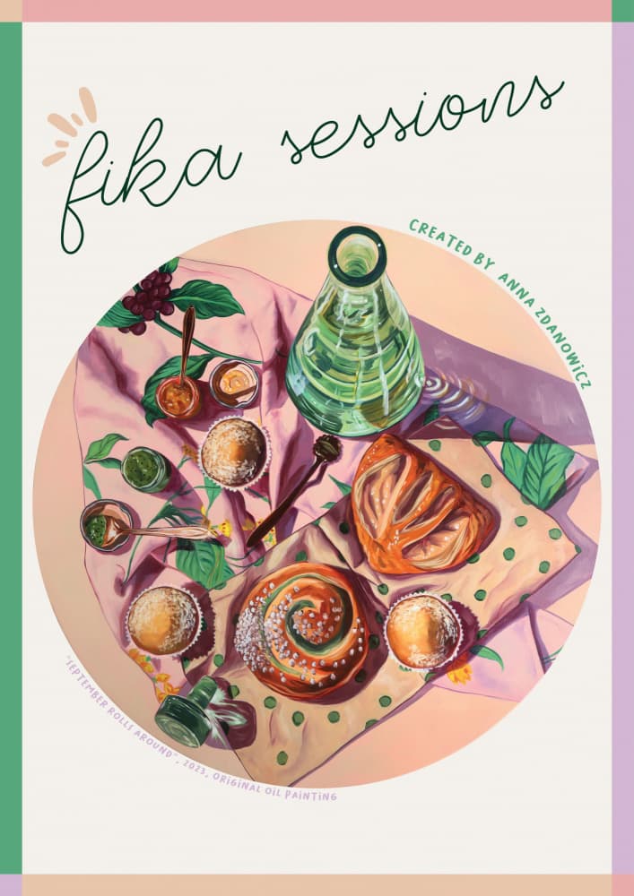 Fika Sessions Treats by Anna Zdanowicz — canvas wall art