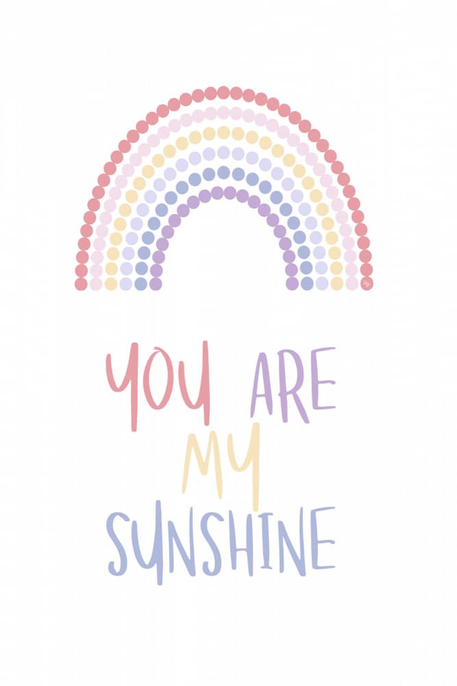 Rainbow Sunshine by Martina — canvas wall art