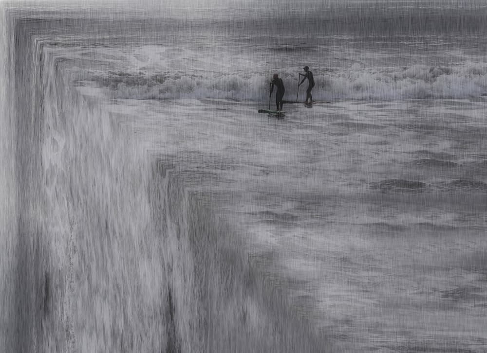 Abstract Ocean Paddling by Roxana Labagnara — canvas wall art