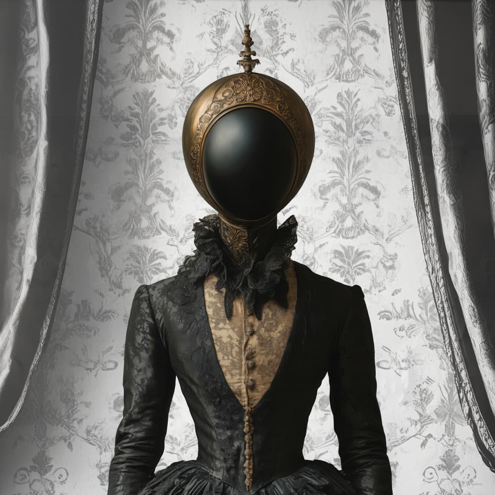 Mysterious Golden Helmet by Sue Skellern — canvas wall art