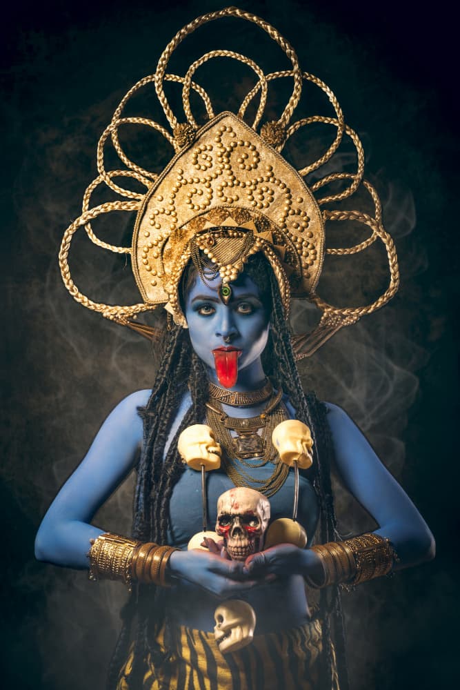 Fierce Kali Goddess by Prithul Das — canvas wall art