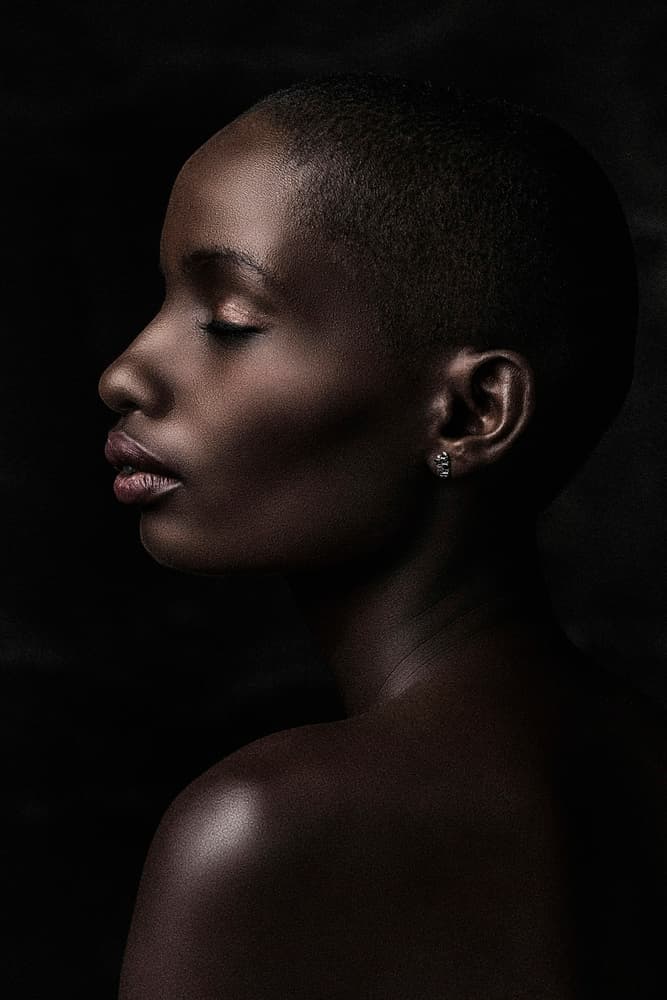 Elegant Woman Profile by Jan Slotboom — canvas wall art