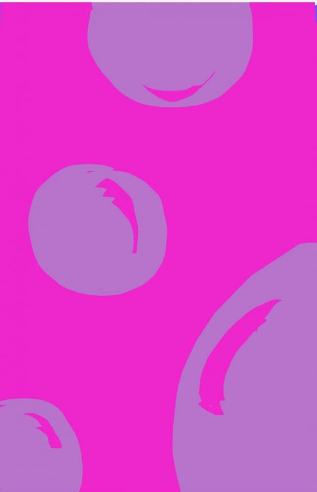 Vibrant Purple Forms by Olea Huuska — canvas wall art