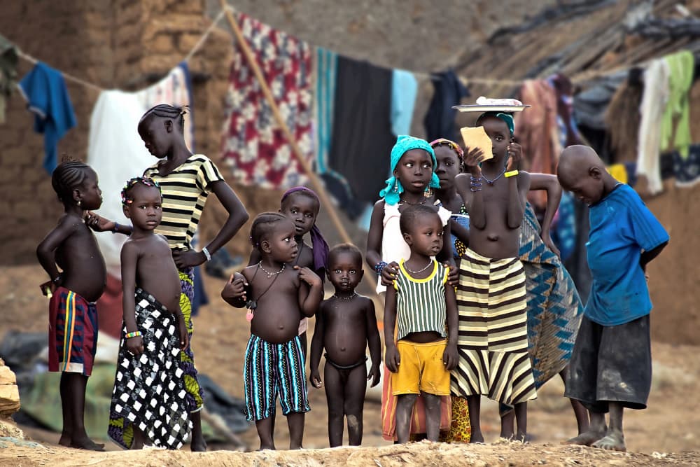 Innocent African Childhood by Mark Boyle — canvas wall art