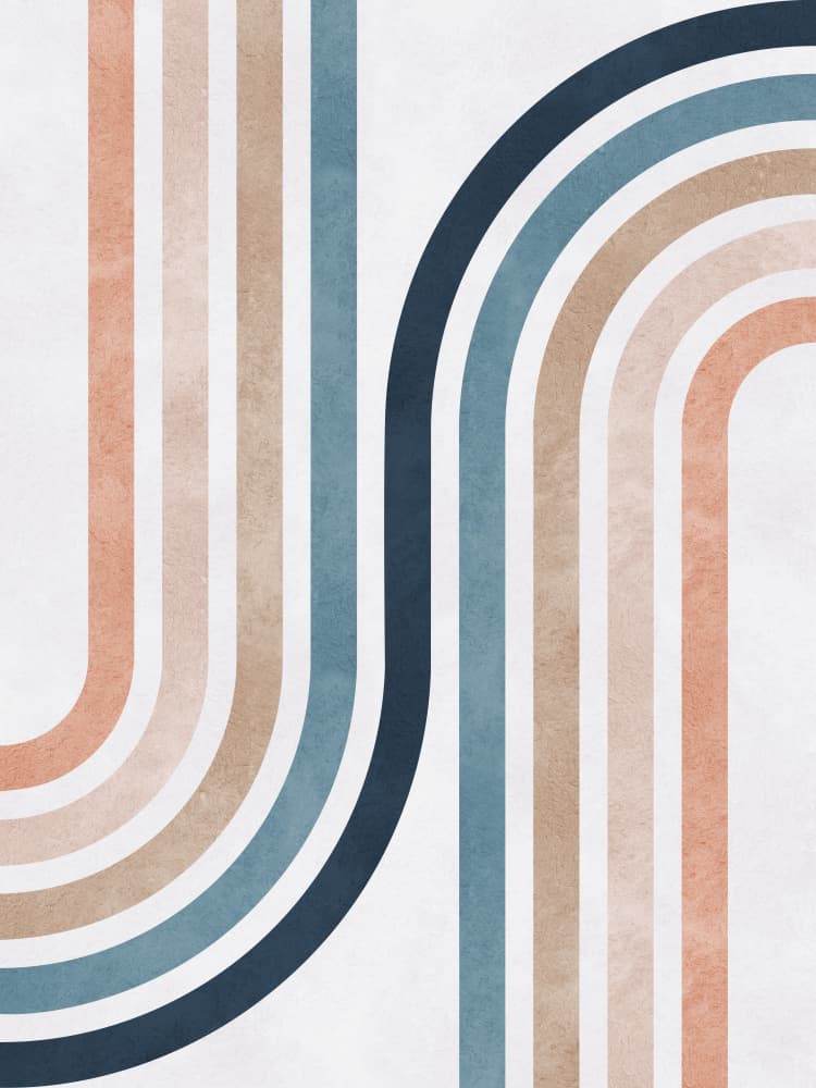Modern Abstract Arches by Vitor Costa — canvas wall art