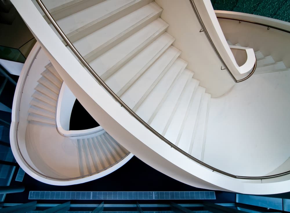 Elegant Spiral Staircase by Henk van Maastricht — canvas wall art