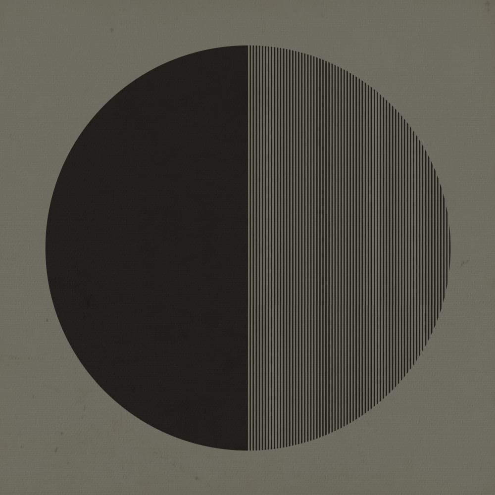 Split Geometric Circle by Carlos Perez Del Moro — canvas wall art