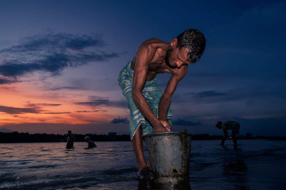 golden hour wash by Kuntal Biswas — canvas wall art