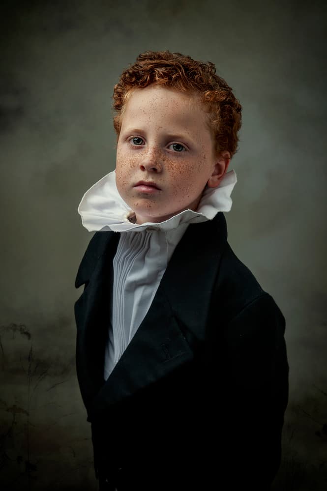 Serious Young Master by Monika Vanhercke — canvas wall art