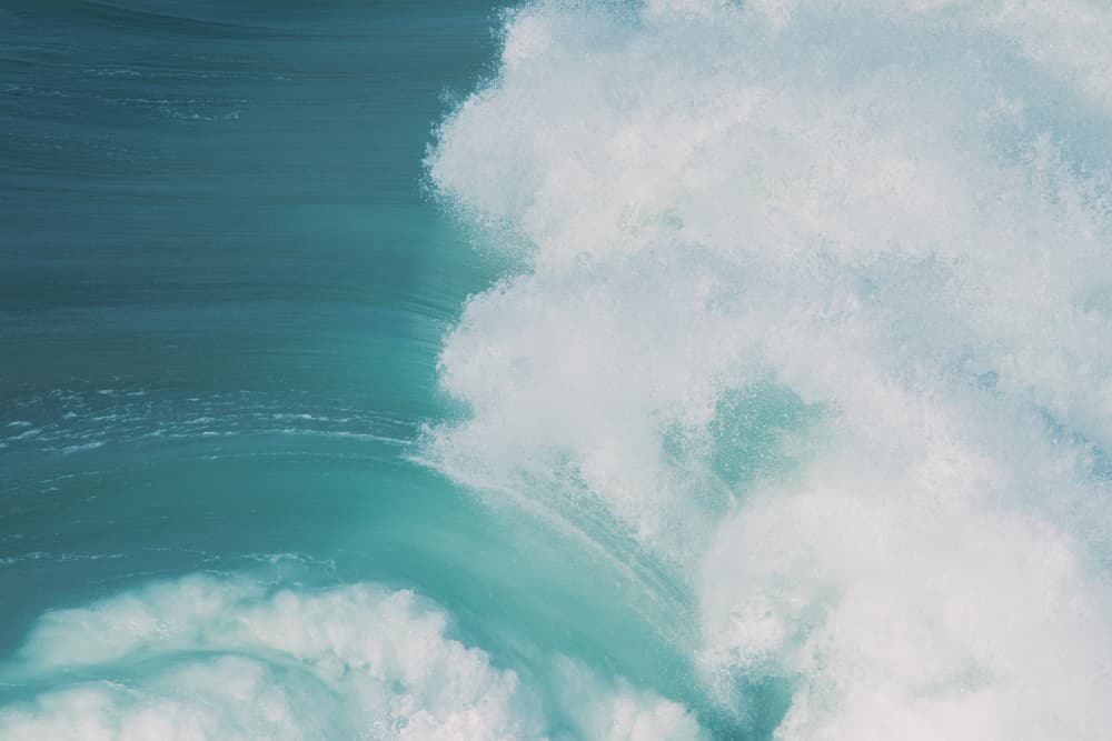Crashing Ocean Wave by Courtney Crane — canvas wall art