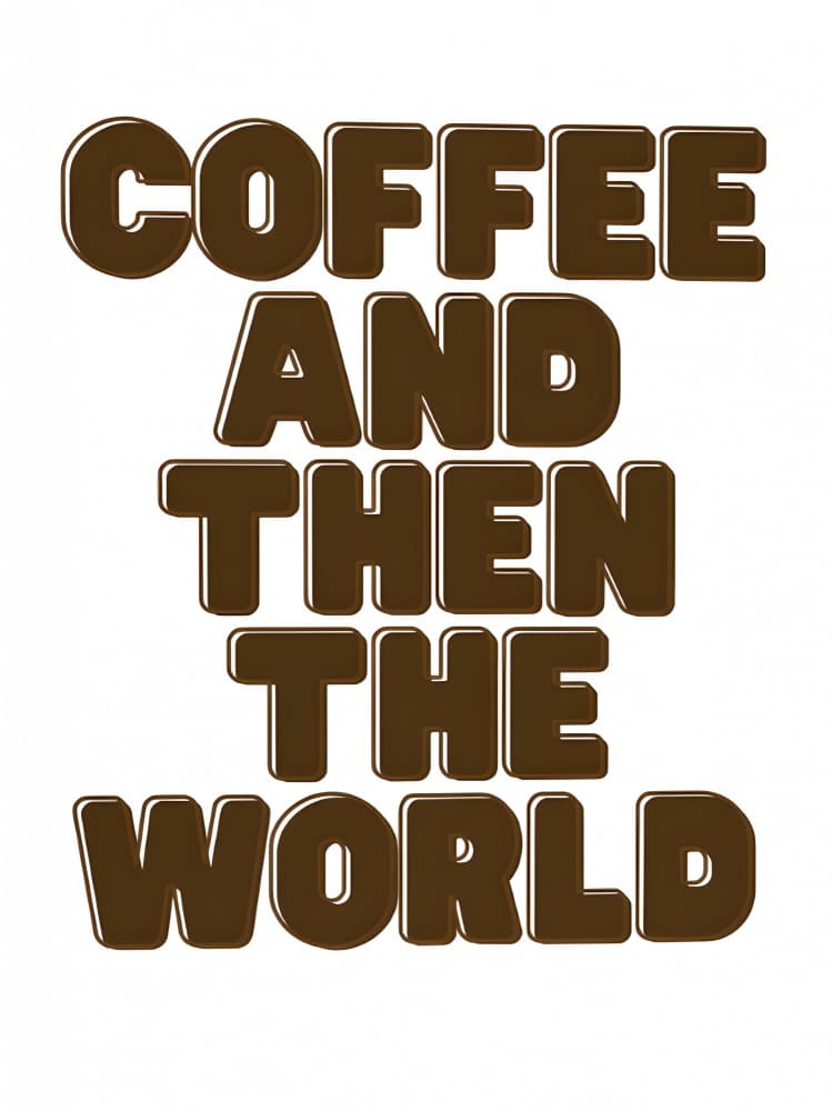 Coffee World Motivation by Kristina N. - SoulArt Shop — canvas wall art