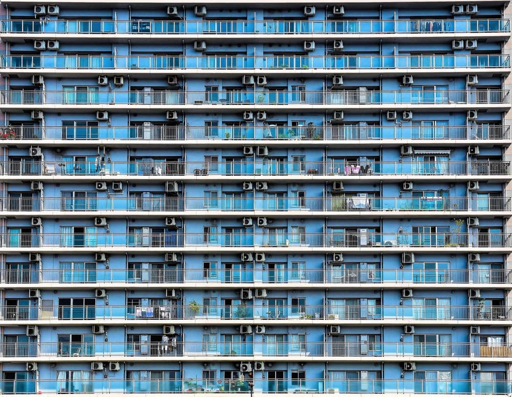 Modern Blue Apartments by Arnon Orbach — canvas wall art