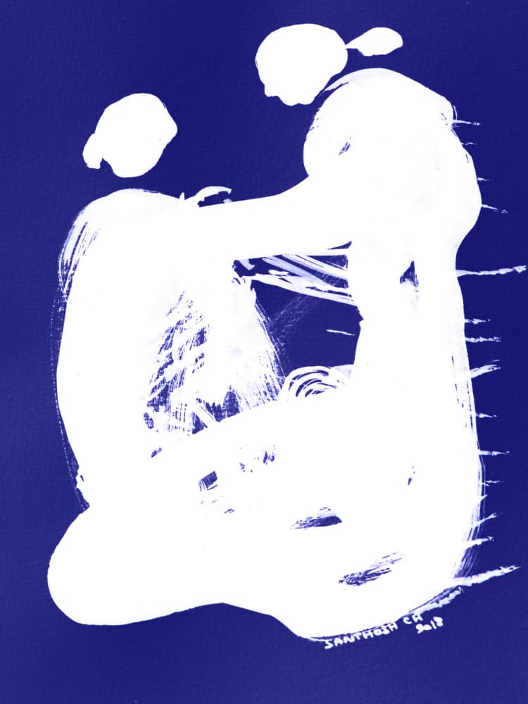 Gentle Embrace by Santhosh ch — canvas wall art