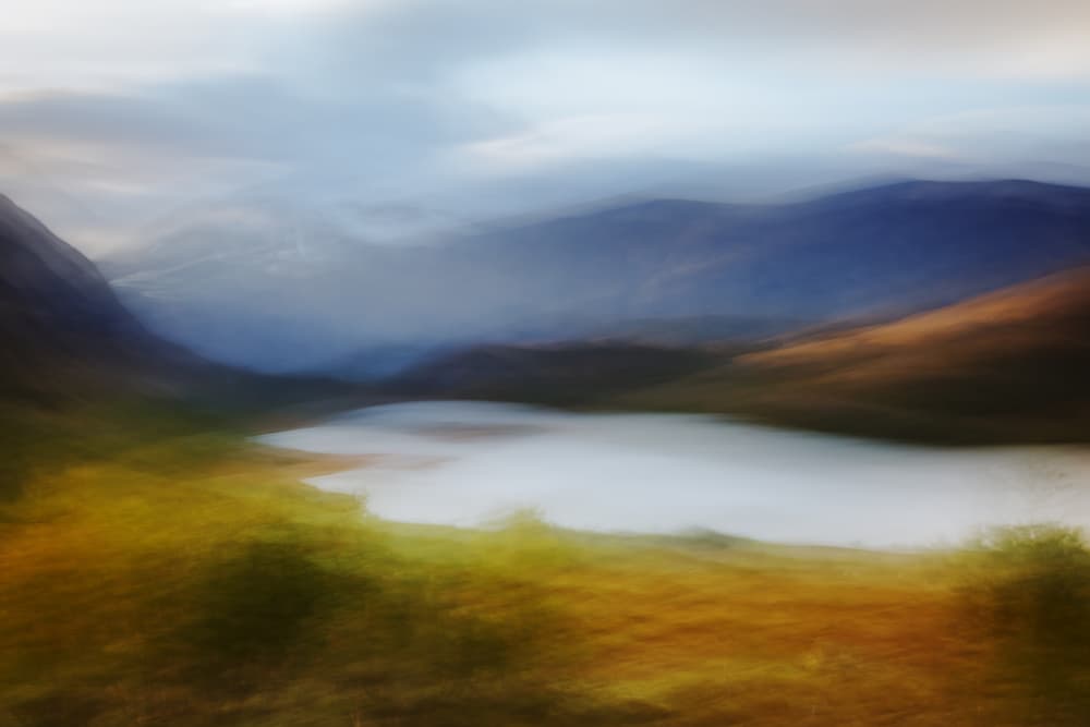 Misty Mountain Lake by Gustav Davidsson — canvas wall art