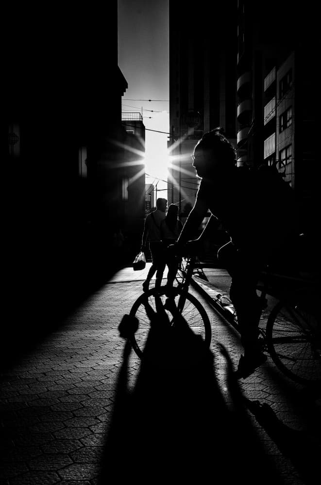 Dramatic City Silhouettes by Kenichiro Tsukada — canvas wall art