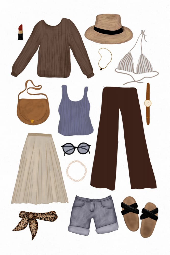 Chic Vacation Outfits by EMELIEmaria — canvas wall art