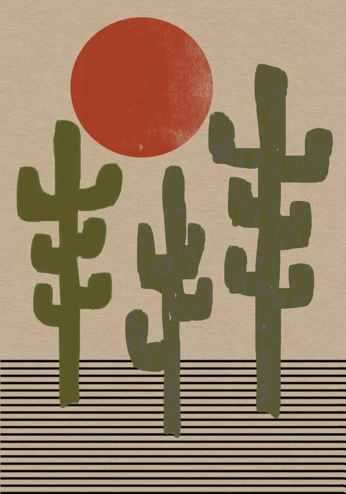 Southwestern landscape No. 1 by THE MIUUS STUDIO — canvas wall art