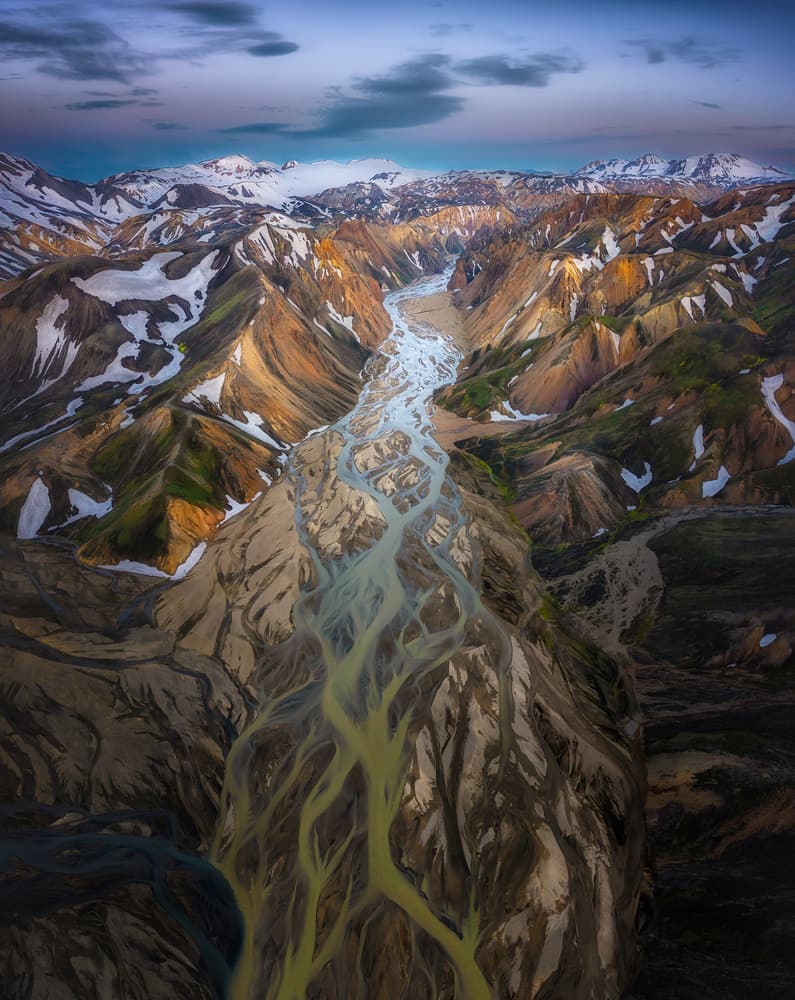 Iceland Highland Mountain View by YY DB — canvas wall art