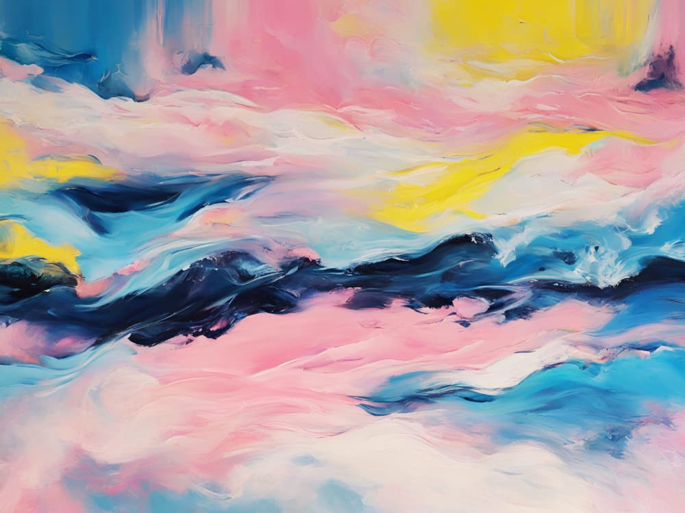Vibrant Abstract Movement by Ohkimiko — canvas wall art