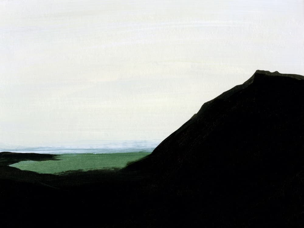 Minimal Mountain Landscape by Ejaaz Haniff — canvas wall art