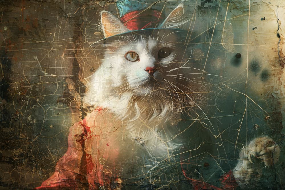 Gentleman Cat Portrait by Rafal Kulik — canvas wall art