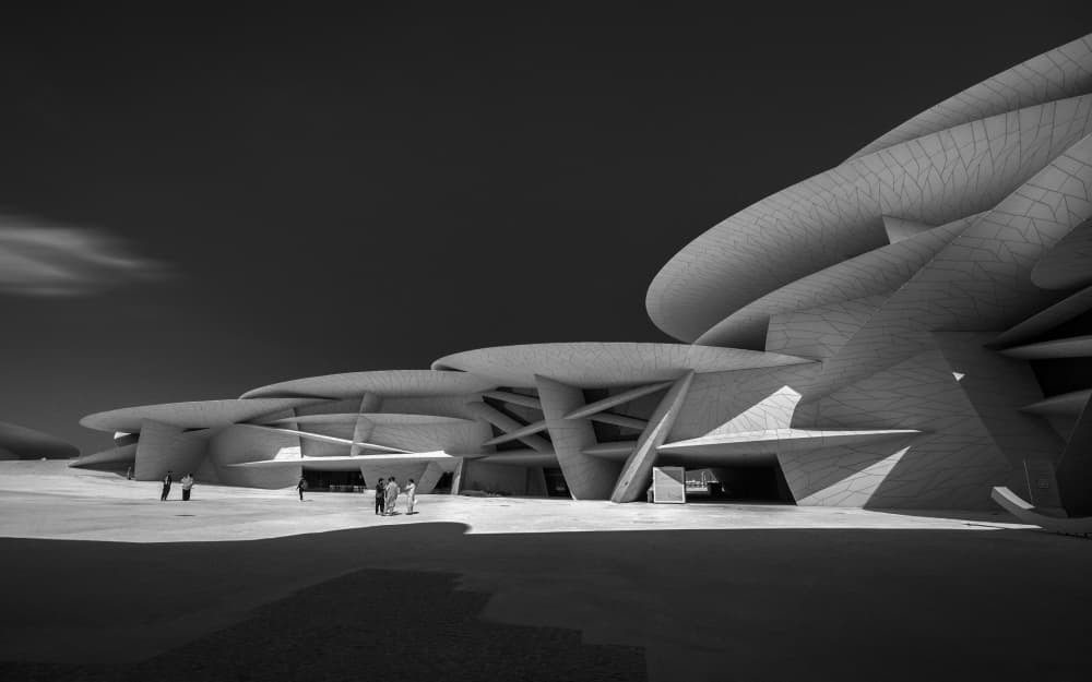 Futuristic Desert Architecture by Raymond Ren Rong Liu — canvas wall art