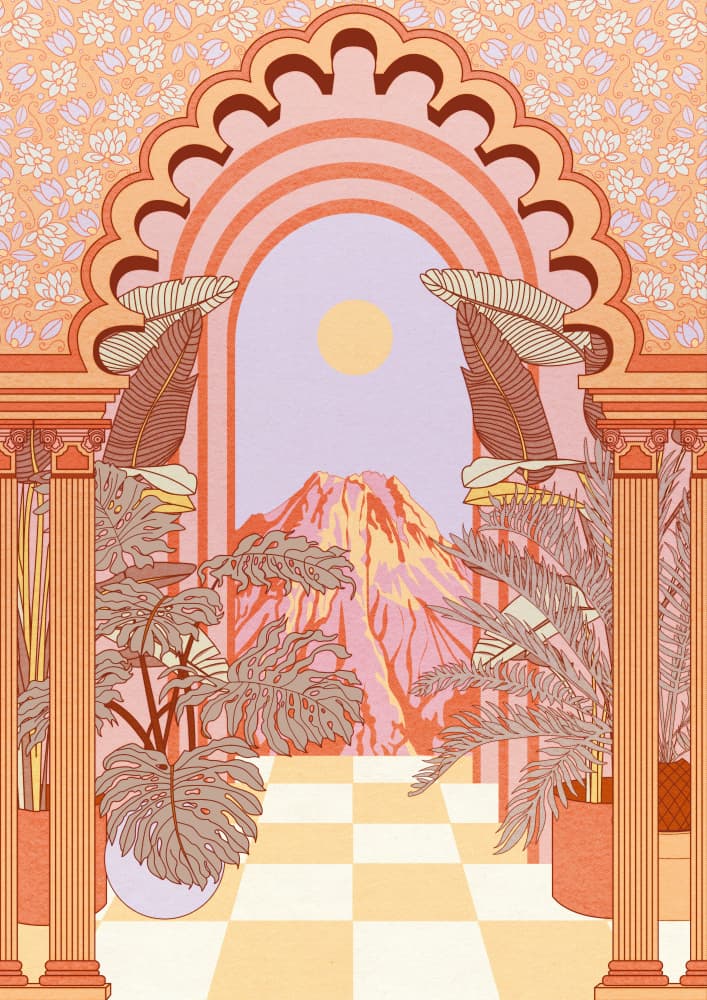 Archway To Utopia by OMG Kitty — canvas wall art