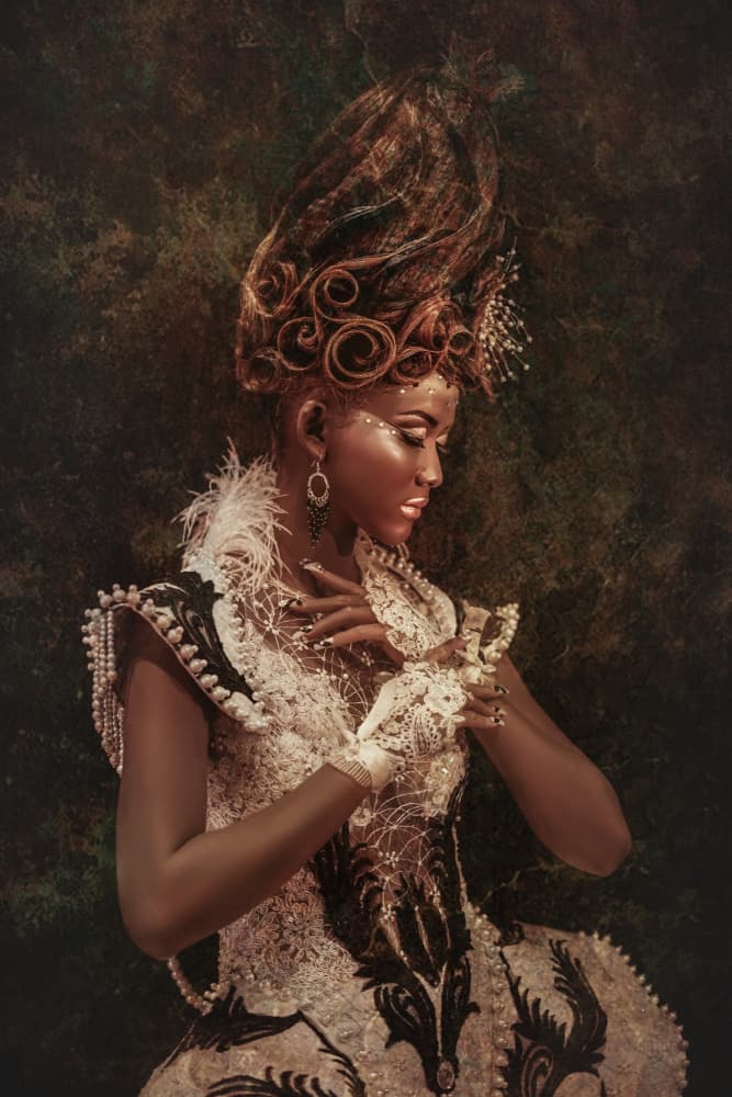 Dark beauty by Ajar Setiadi — canvas wall art