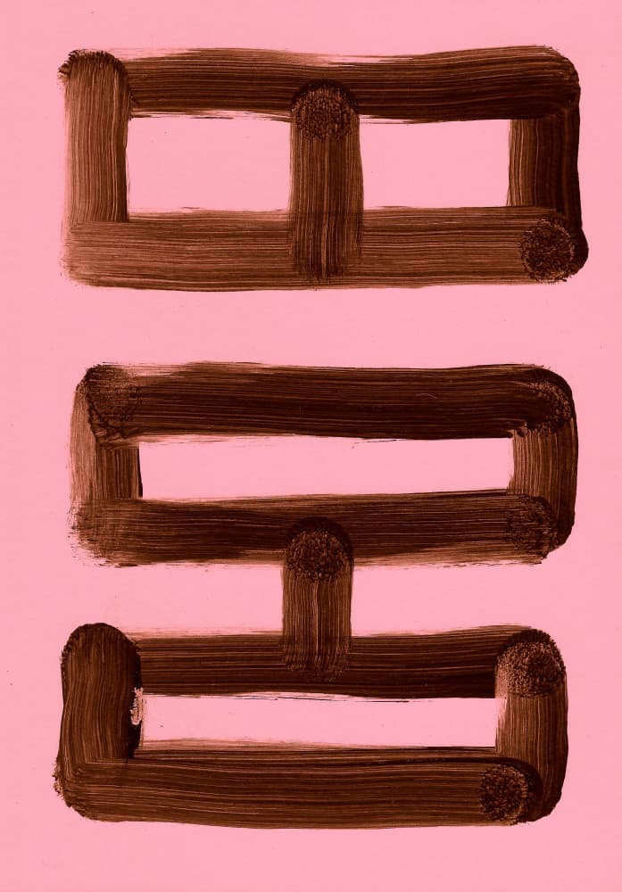 Brown Abstract Shapes by Santhosh ch — canvas wall art
