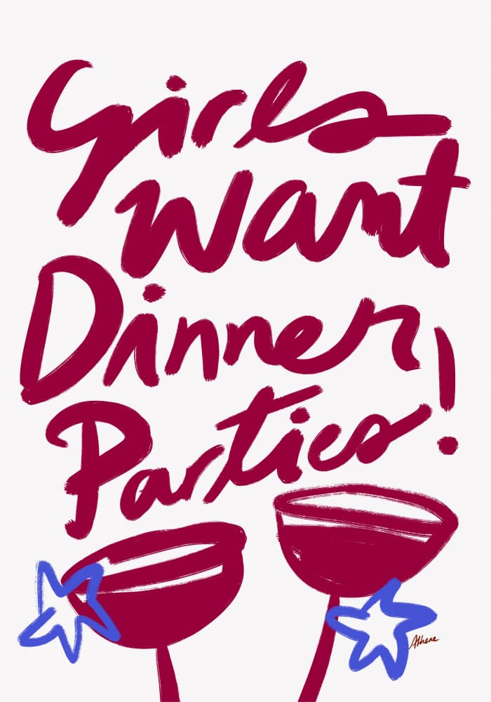 Dinner Parties by Athene Fritsch — canvas wall art