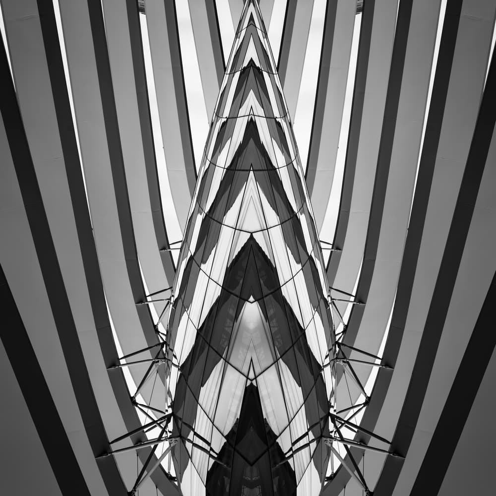 Modern Architectural Symmetry by Ahmed Thabet — canvas wall art