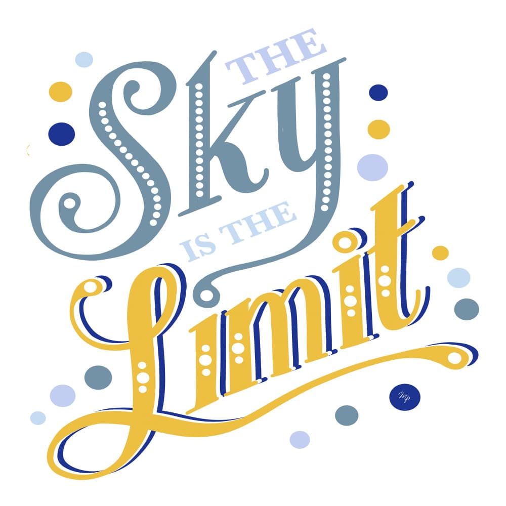 Limitless Sky Quote by Martina — canvas wall art