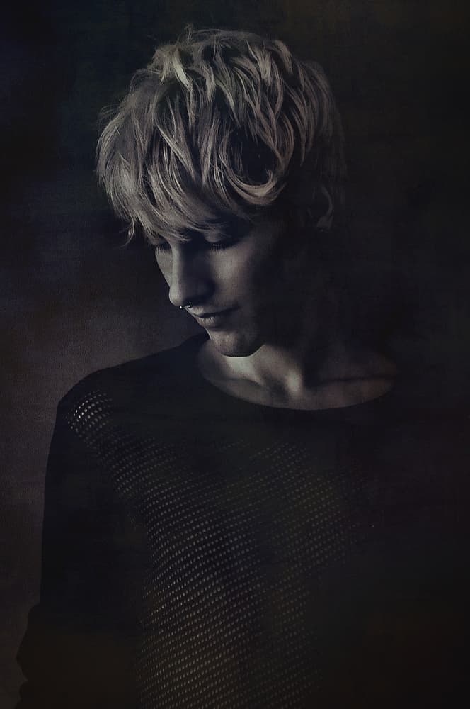 Pensive Young Man Portrait by Peeters Jos — canvas wall art
