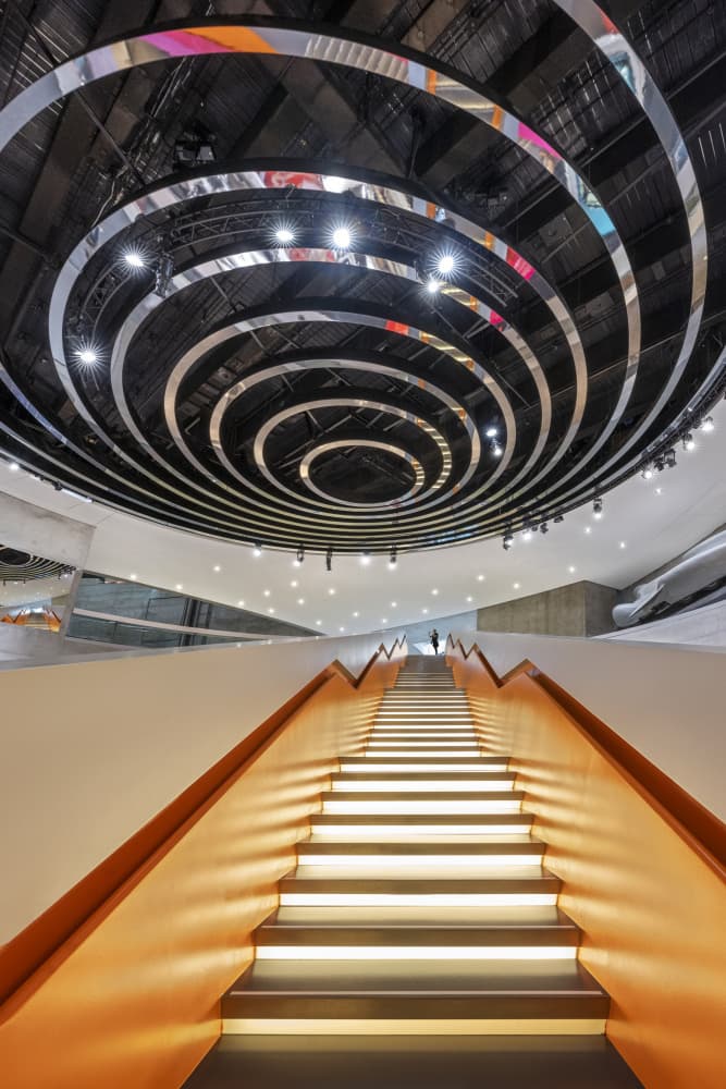 Grand Spiral Staircase by fotomarion — canvas wall art
