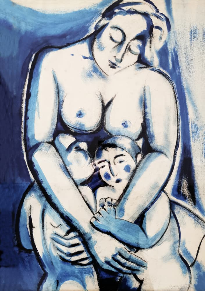 Mother and Sons by Angelo Cerantola — canvas wall art