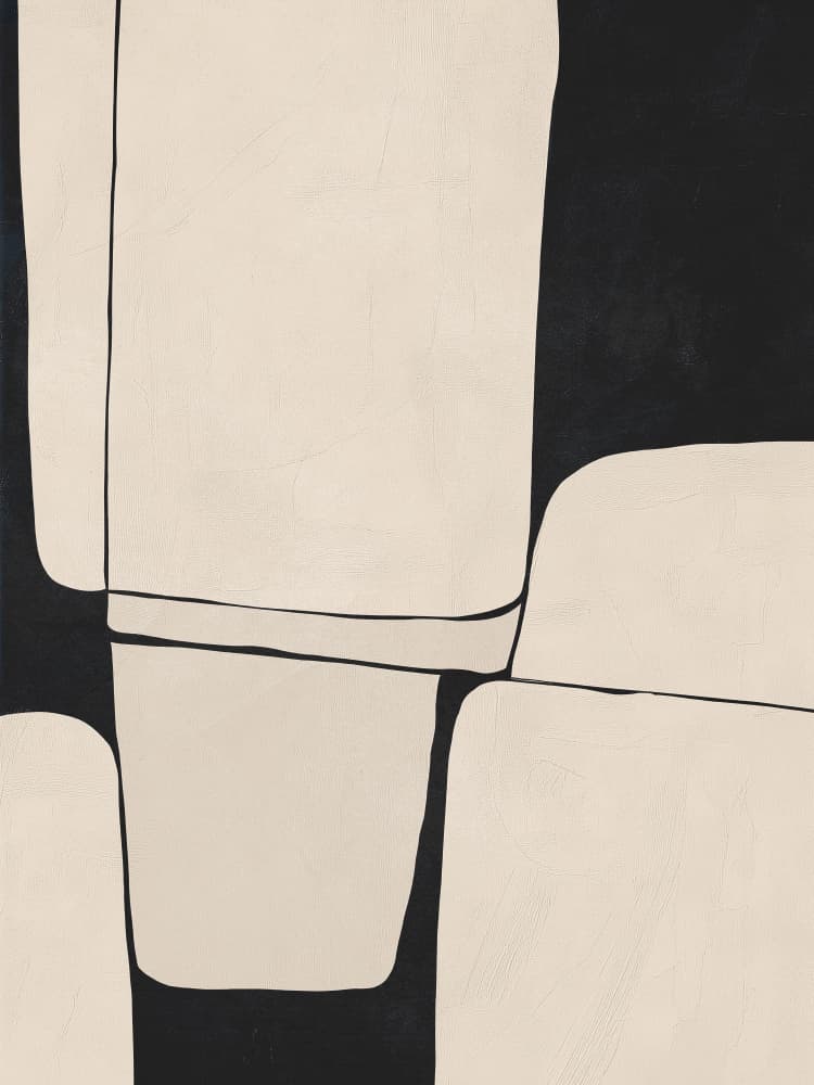 Smooth Organic Forms by Flow Line — canvas wall art