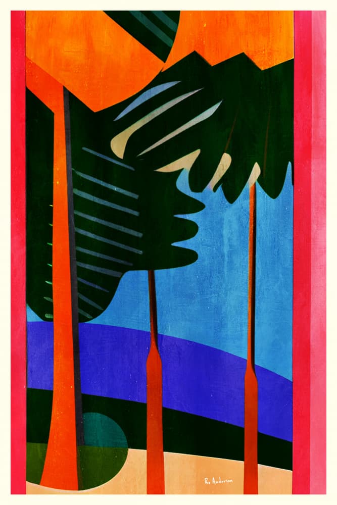 Vibrant Tropical Vista by Bo Anderson — canvas wall art