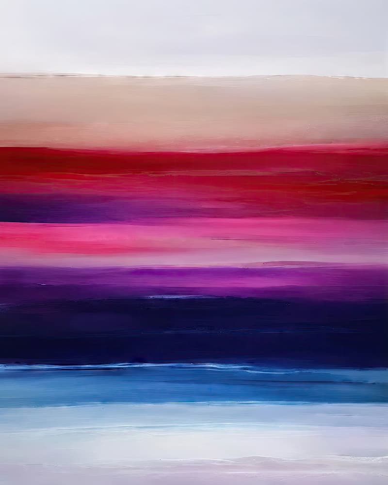 Vibrant Horizon Abstract by Alpenglow Workshop — canvas wall art