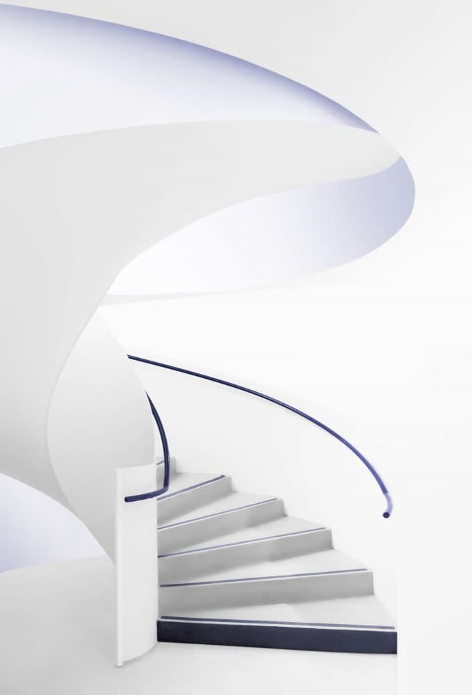 Modern Spiral Staircase by Greetje van Son — canvas wall art