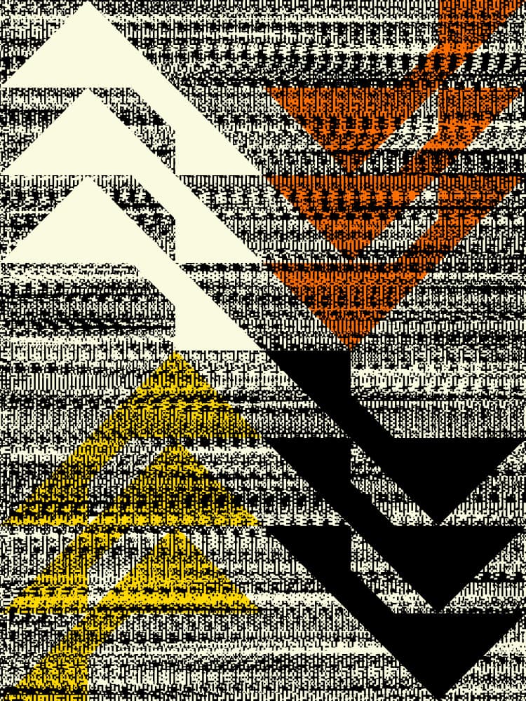 Dynamic Geometric Arrows by Petr Strnad — canvas wall art