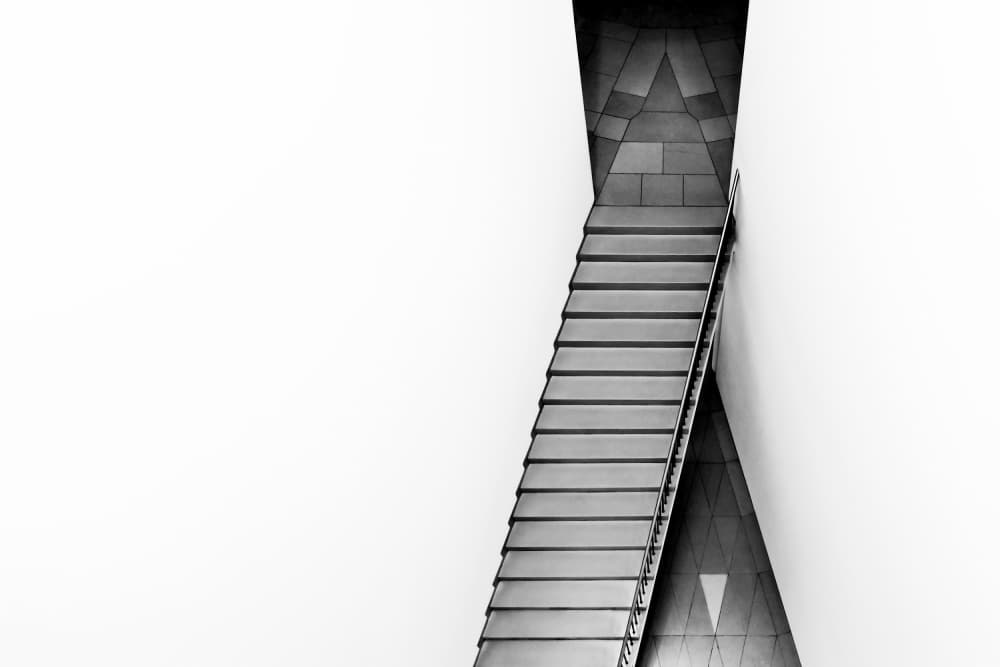 Geometric Staircase by Gerard Jonkman — canvas wall art