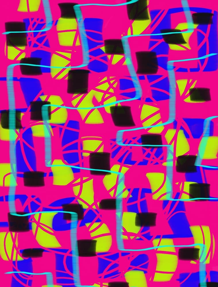 Vibrant Geometric Abstract by Olea Huuska — canvas wall art
