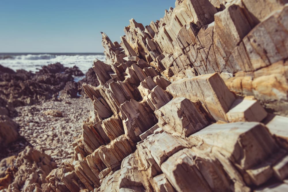 Jagged Coastal Rocks by Tim Mossholder — canvas wall art