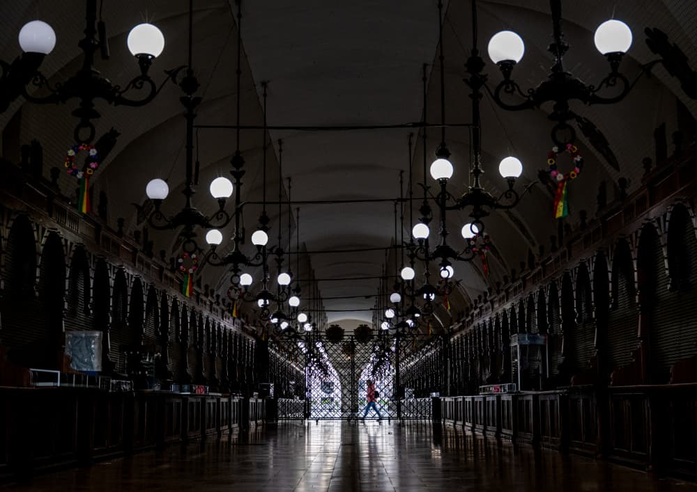 Grand Hall Lights by YASUTOSHI HONJO — canvas wall art