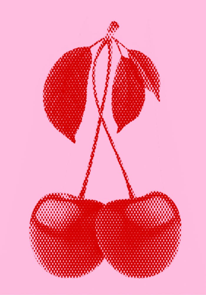 Red Cherries by Athene Fritsch — canvas wall art